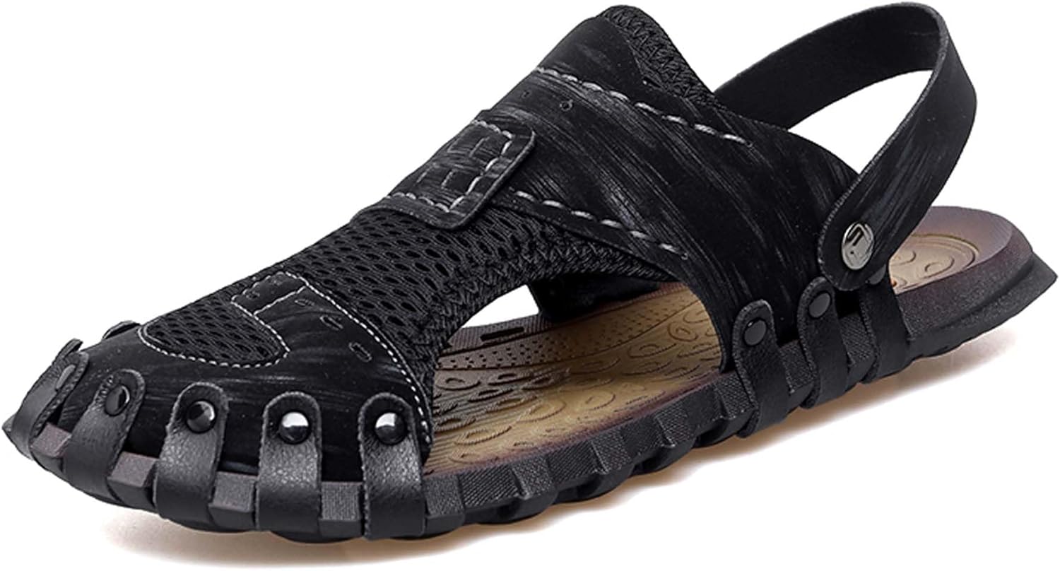 Мужские сандалии с закрытым носком Спортивные прогулочные повседневные сандалии тапочки для улицы Нескользящие походные туфли Обувь для водных видов спорта Быстросохнущие плавательные и пляжные туфли Generic, черный
Мужские сандалии с закрытым носком Спортивные прогулочные повседневные сандалии тапочки для улицы Нескользящие походные туфли Обувь для водных видов спорта Быстросохнущие плавательные и пляжные туфли Generic, черный