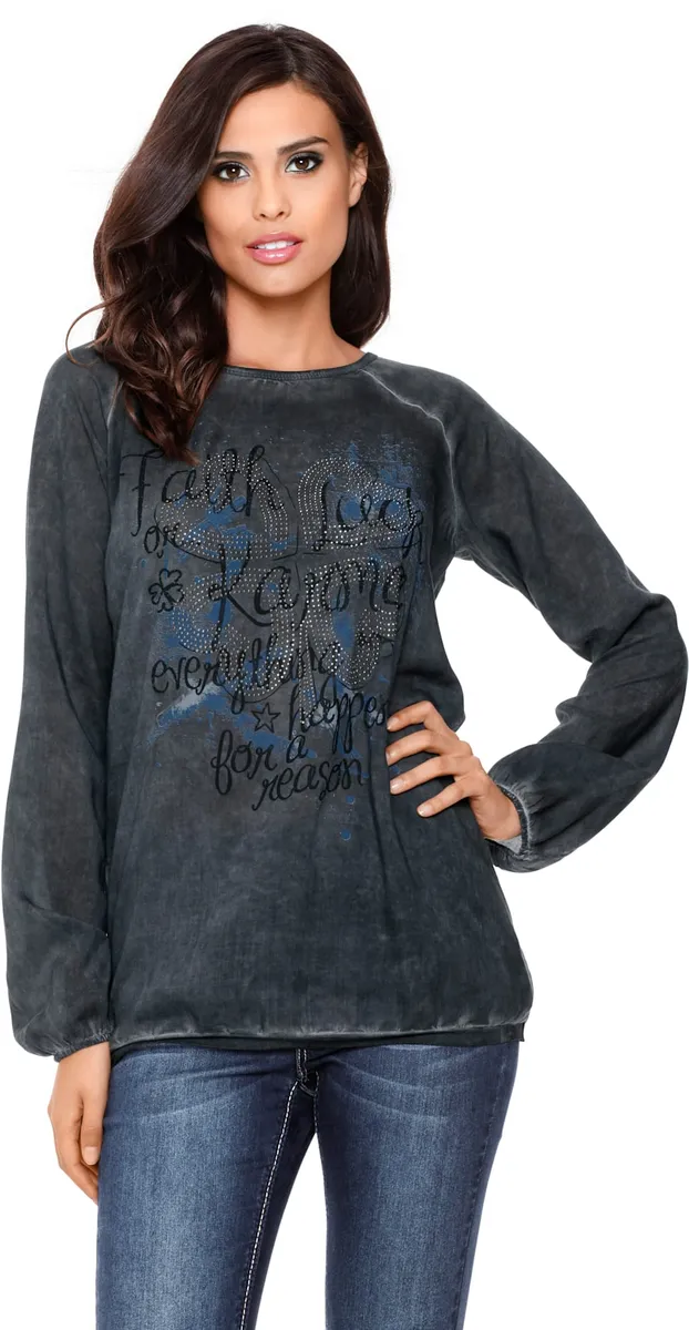 Блузка-комбинация LINEA TESINI by Heine, антрацит
Блузка-комбинация LINEA TESINI by Heine, антрацит