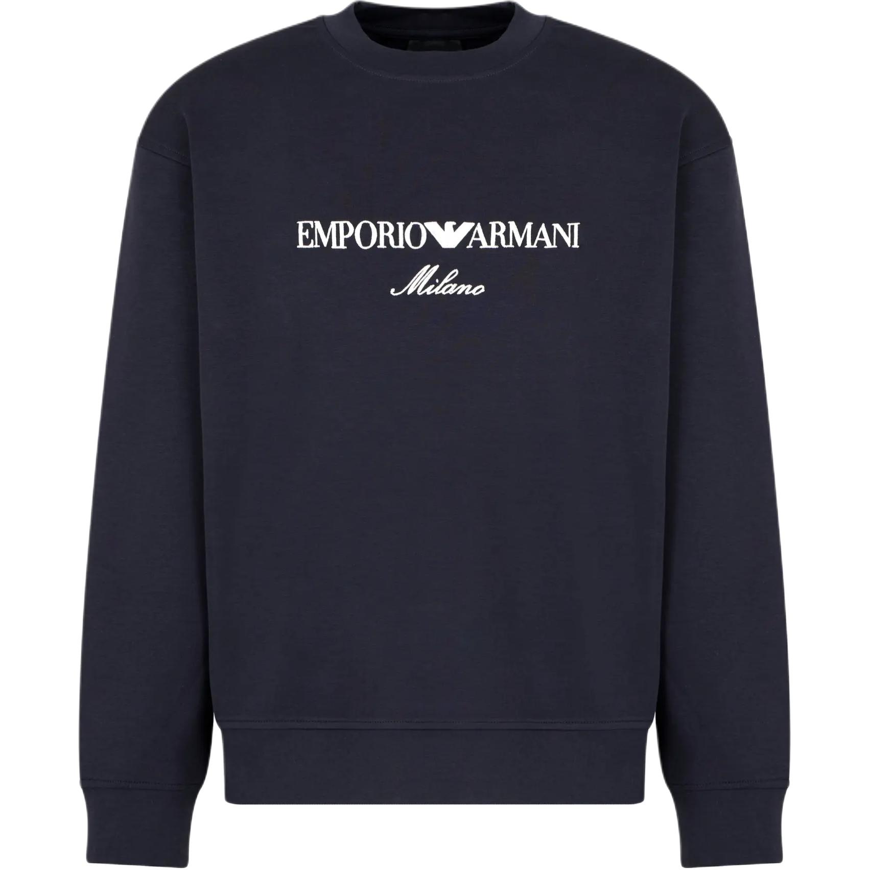 Свитшот с вышитым логотипом EMPORIO ARMANI, синий
Свитшот с вышитым логотипом EMPORIO ARMANI, синий