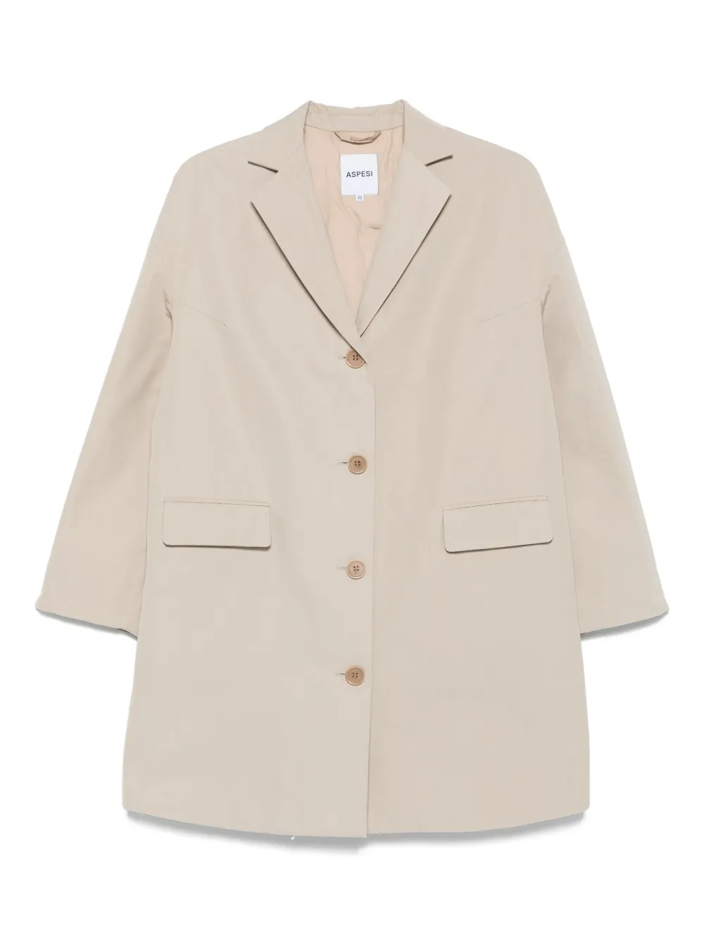 Пальто на пуговицах ASPESI, нейтральный 
Пальто на пуговицах ASPESI, нейтральный