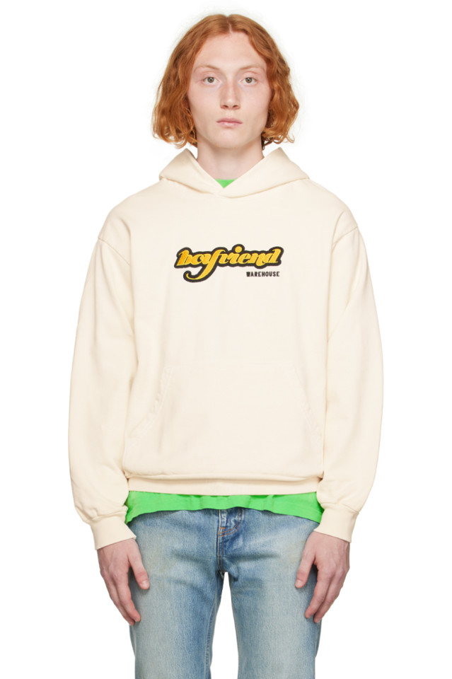 Худи Boyfriend warehouse Video Store Apparel, цвет oatmeal 
Худи Boyfriend warehouse Video Store Apparel, цвет oatmeal