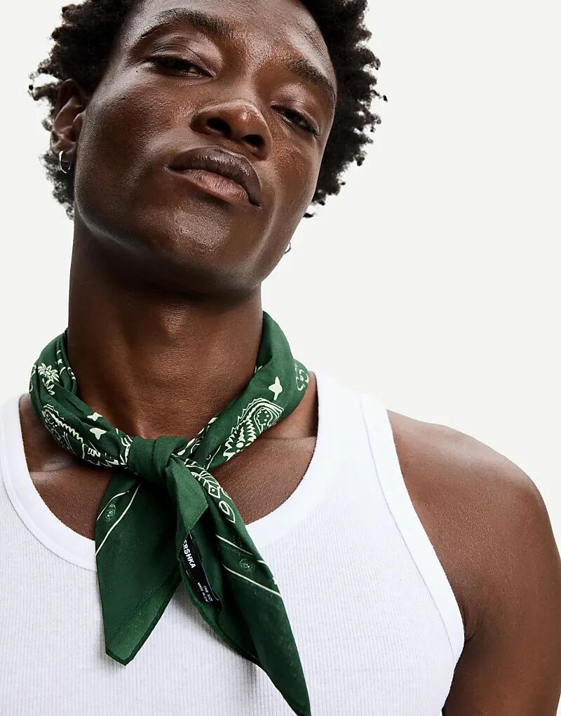 Шейный платок Bershka с принтом зеленого цвета
Шейный платок Bershka с принтом зеленого цвета