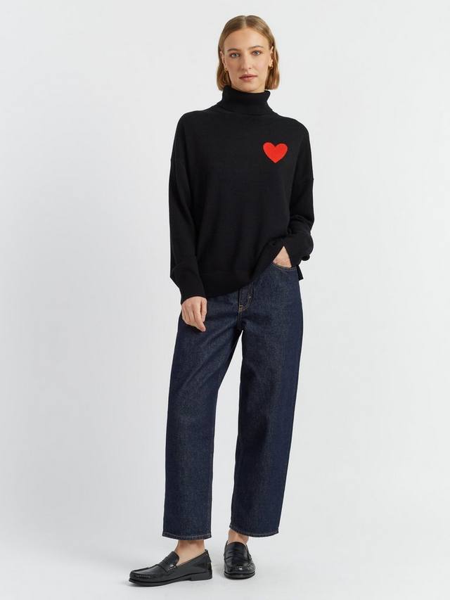 Джемпер бретон с длинным рукавом и воротником-стойкой, кашемировый микс с сердечками Chinti & Parker
Джемпер бретон с длинным рукавом и воротником-стойкой, кашемировый микс с сердечками Chinti & Parker