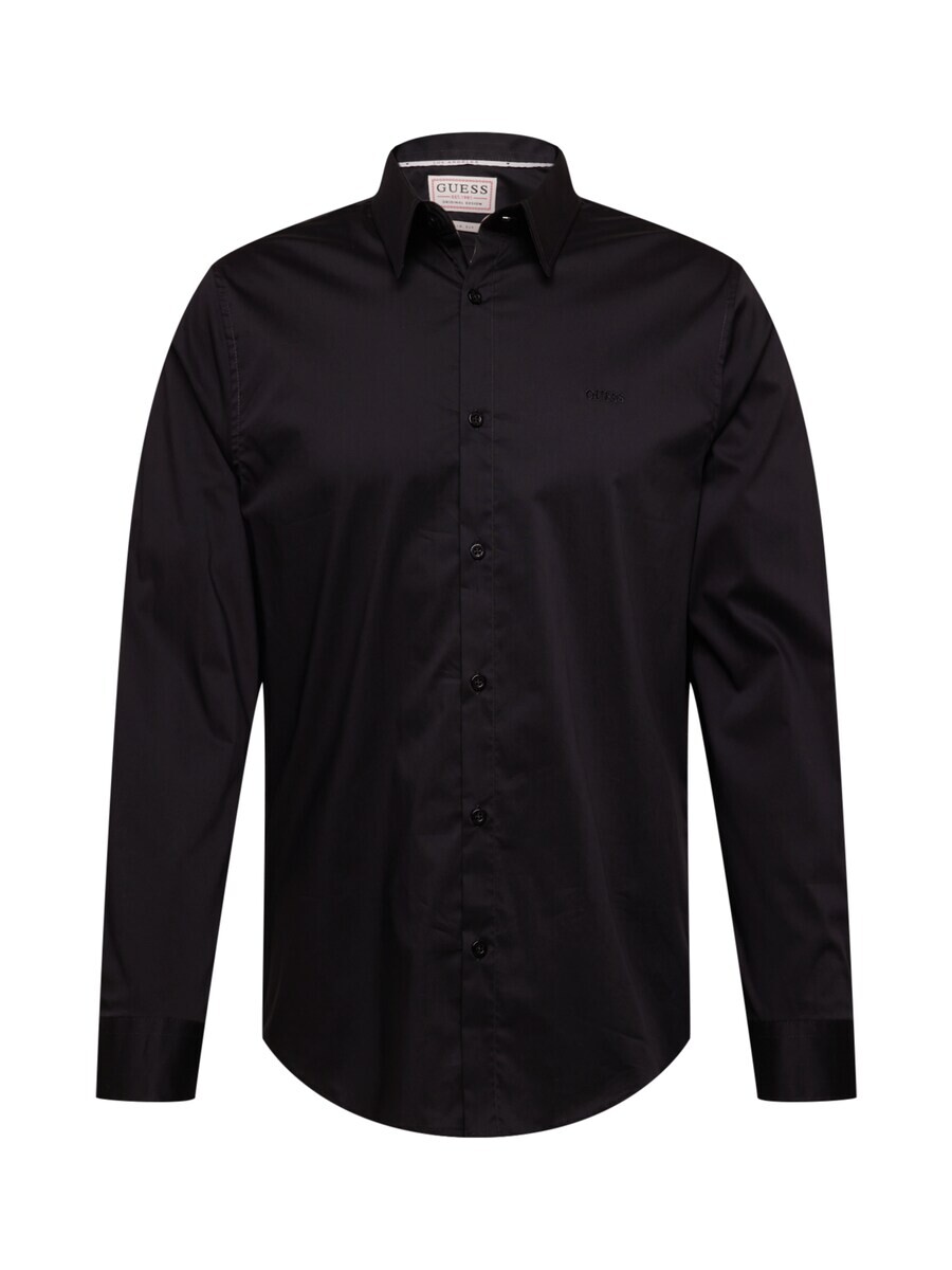 Повседневная рубашка GUESS Slim fit Button Up Shirt, черный 
Повседневная рубашка GUESS Slim fit Button Up Shirt, черный