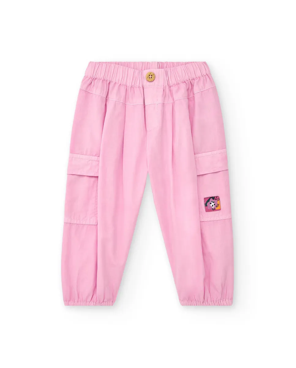 Однотонные брюки-карго для девочек с эластичными манжетами Tuc tuc, цвет Rosa
Однотонные брюки-карго для девочек с эластичными манжетами Tuc tuc, цвет Rosa