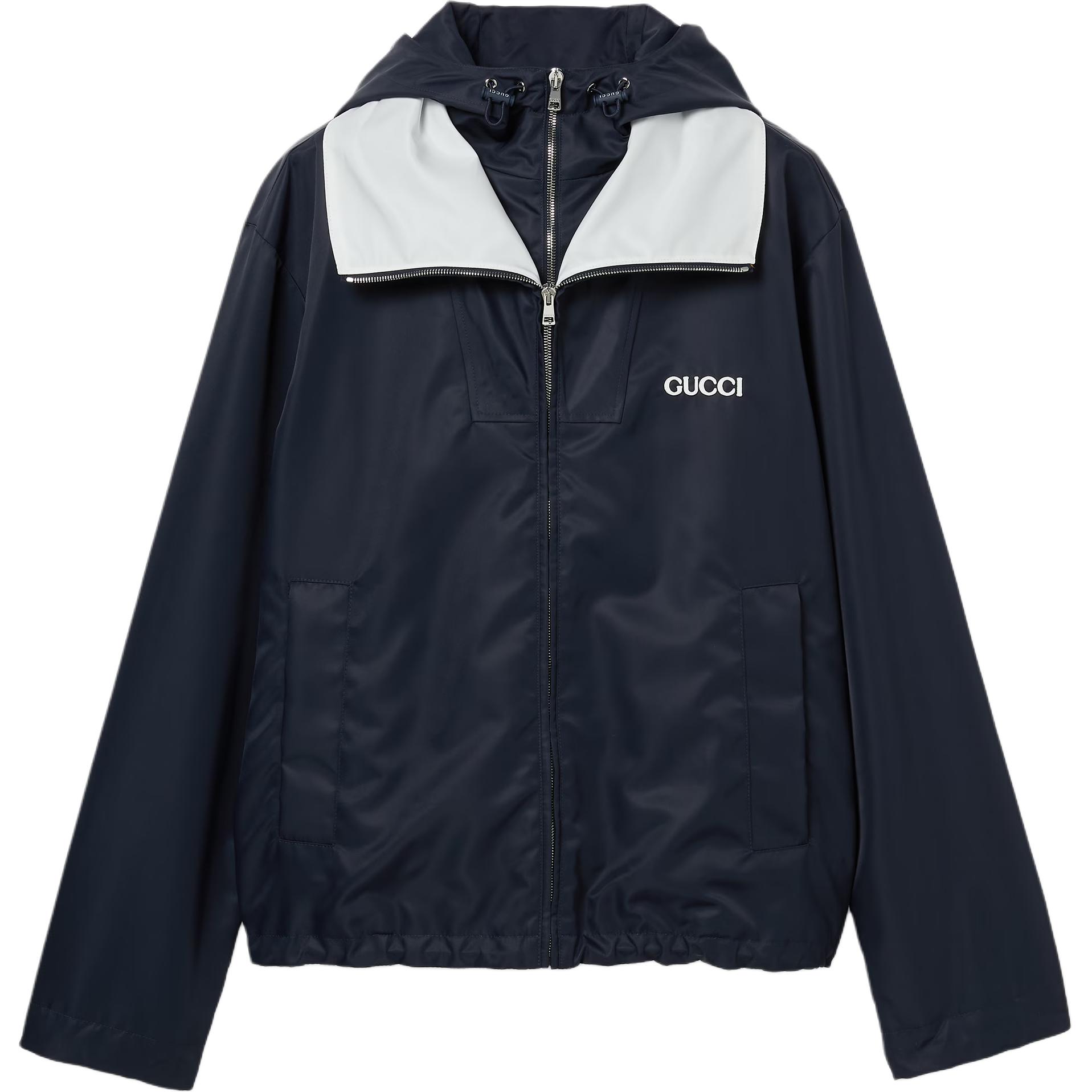 GUCCI Нейлоновая куртка твил с нашивкой, Dark Blue
GUCCI Нейлоновая куртка твил с нашивкой, Dark Blue