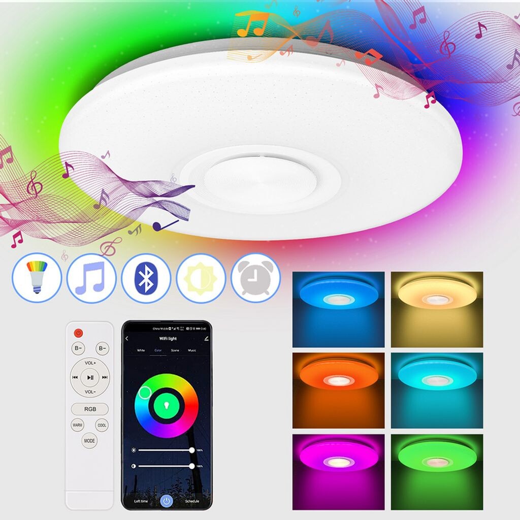 Светодиодный потолочный светильник Yakimz 36 Вт с эффектом звездного неба, RGB-подсветкой, антибликовым покрытием, динамиками и музыкой через Bluetooth.
Светодиодный потолочный светильник Yakimz 36 Вт с эффектом звездного неба, RGB-подсветкой, антибликовым покрытием, динамиками и музыкой через Bluetooth.