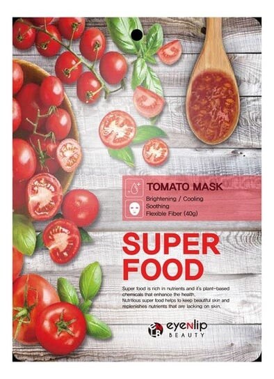 Осветляющая и эластичная тканевая маска 23г Eyenlip Super Food 
Осветляющая и эластичная тканевая маска 23г Eyenlip Super Food