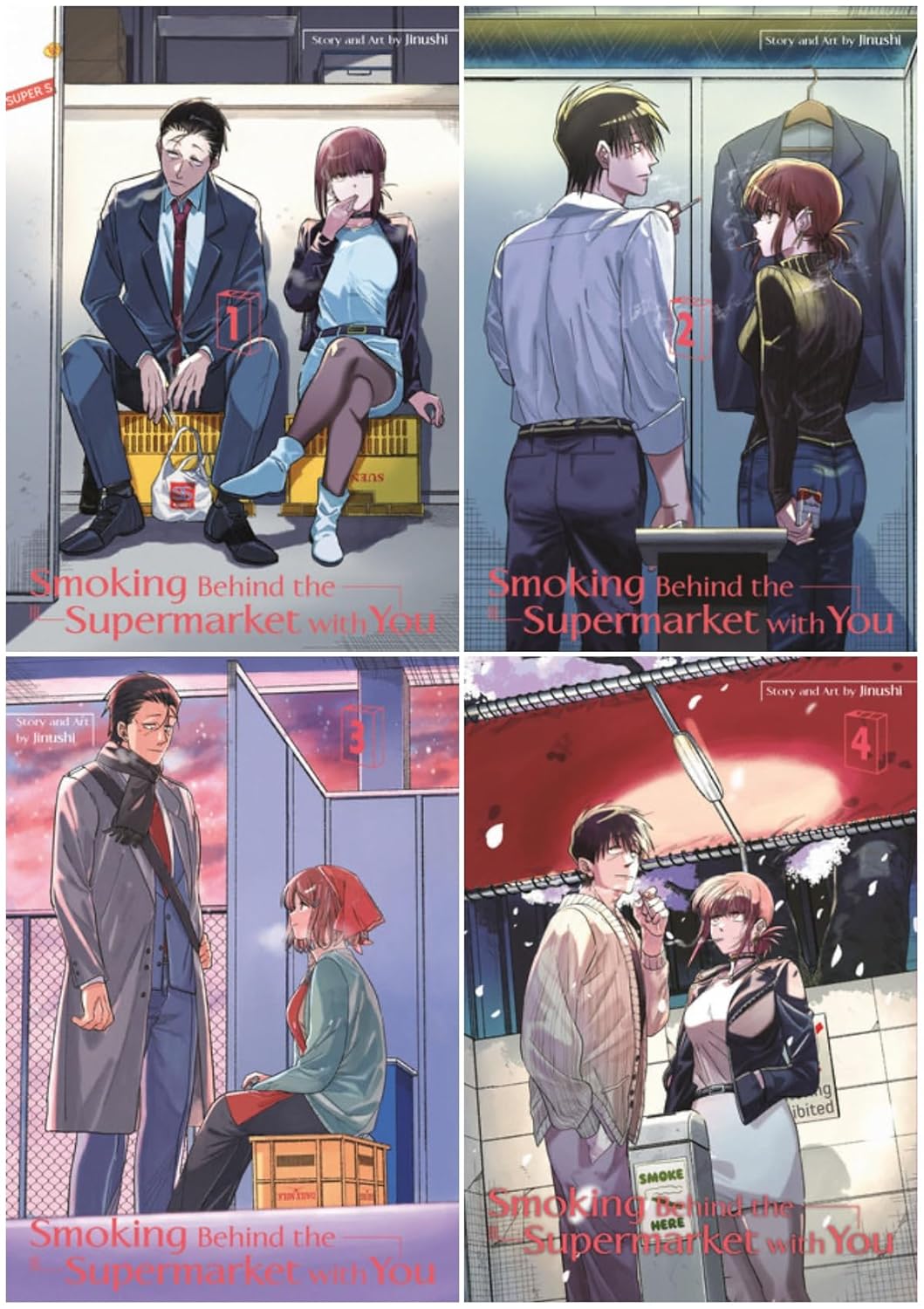Smoking Behind the Supermarket with You Series 4-Book Collection Set (Vol.1 to Vol.4) - A Sweet‑Sour Romantic Comedy Manga (Square Enix Manga)
Smoking Behind the Supermarket with You Series 4-Book Collection Set (Vol.1 to Vol.4) - A Sweet‑Sour Romantic Comedy Manga (Square Enix Manga)