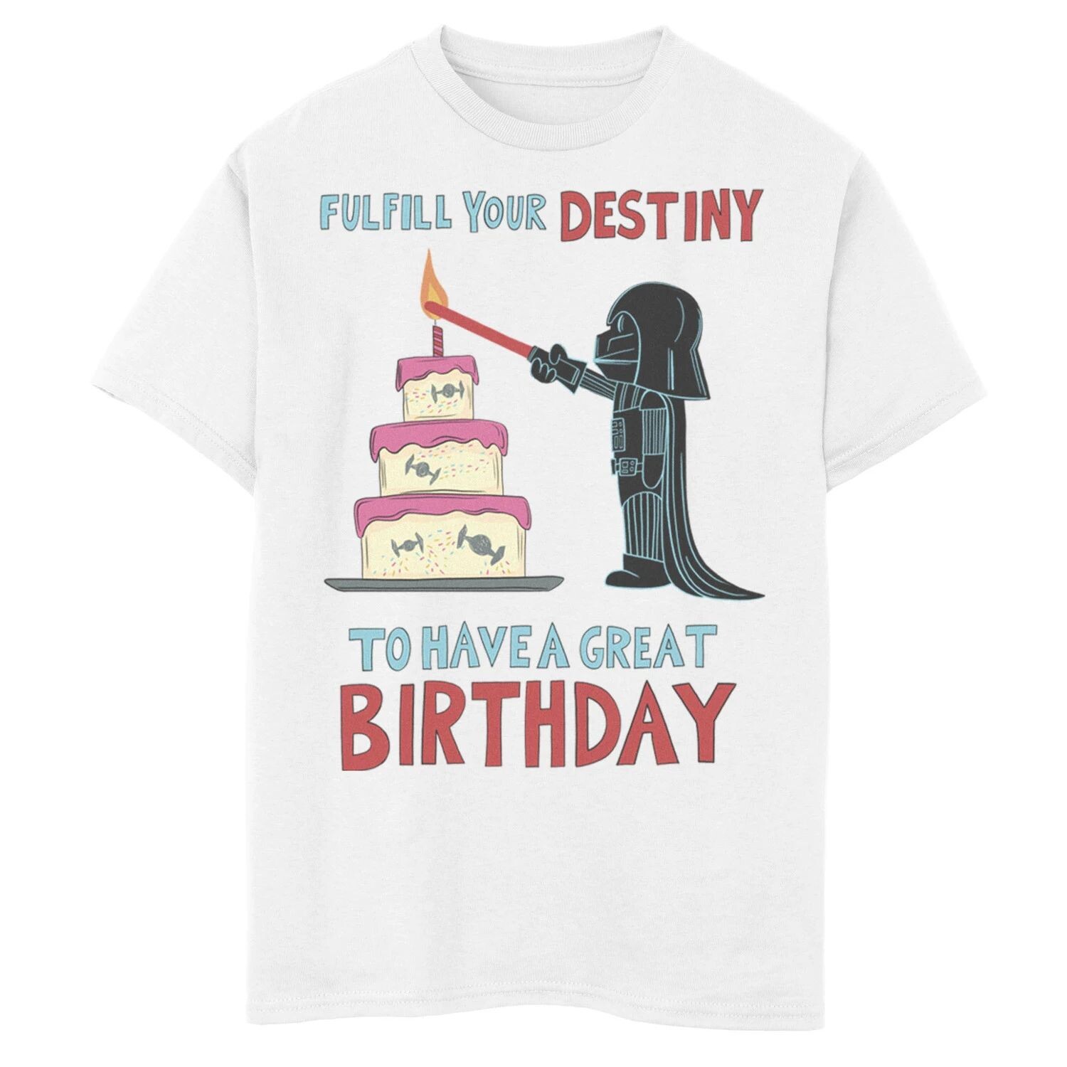 Футболка с рисунком «День рождения Вейдера» для мальчиков 8–20 лет Star Wars
Футболка с рисунком «День рождения Вейдера» для мальчиков 8–20 лет Star Wars