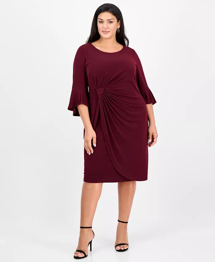 Платье больших размеров с боковыми вставками Connected, фиолетовый
Платье больших размеров с боковыми вставками Connected, фиолетовый