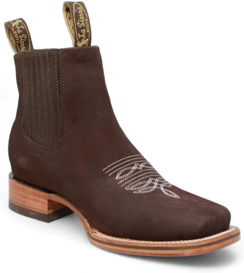 Мужские короткие ковбойские ботинки с квадратным носком из настоящей нубуковой замши - коричневые Generic
Мужские короткие ковбойские ботинки с квадратным носком из настоящей нубуковой замши - коричневые Generic