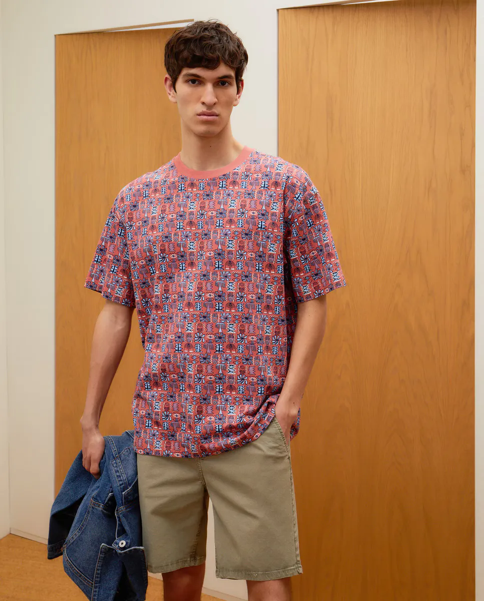 Футболка с короткими рукавами и принтом по всей поверхности Green Coast, розовый
Футболка с короткими рукавами и принтом по всей поверхности Green Coast, розовый