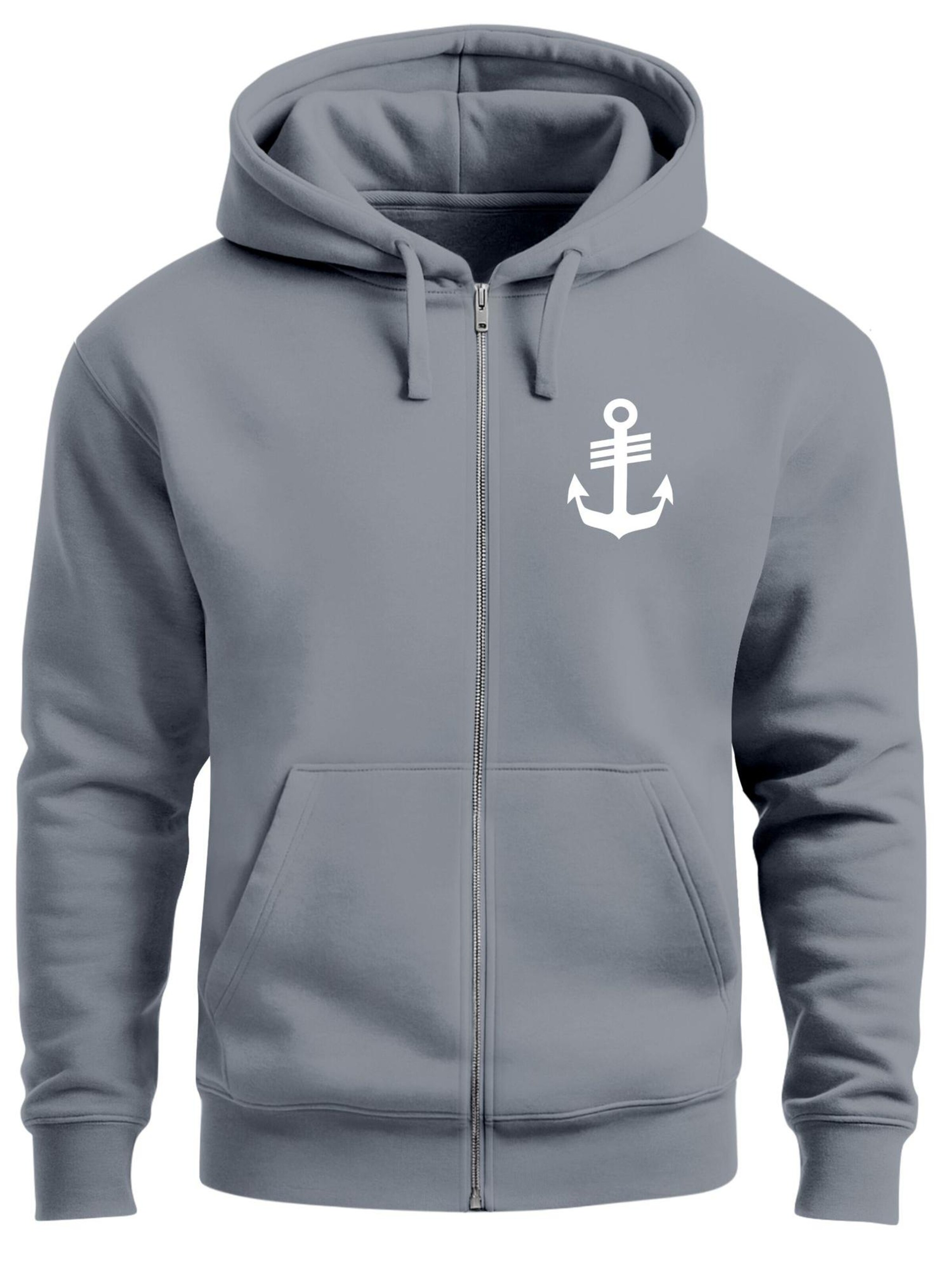 Neverless Толстовка с молнией 'Anker' в сером цвете
Neverless Толстовка с молнией 'Anker' в сером цвете
