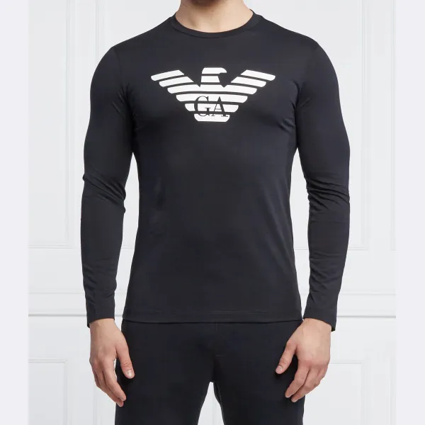 Облегающий крой с длинным рукавом Emporio Armani, синий
Облегающий крой с длинным рукавом Emporio Armani, синий