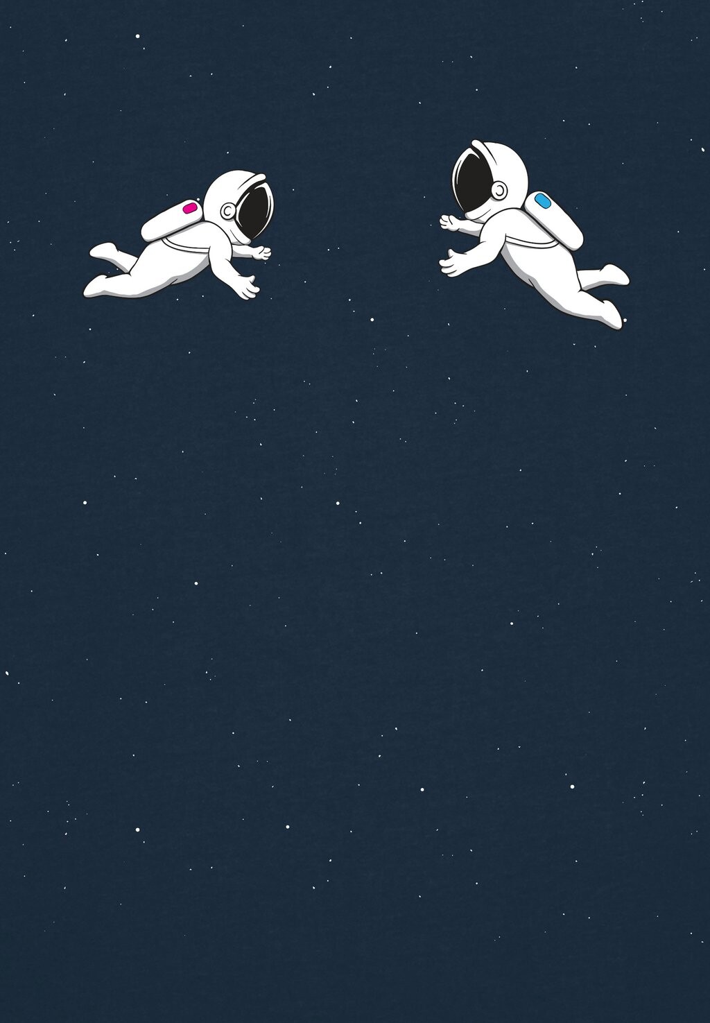 Футболка с принтом SPACE LOVE watapparel, темно-синий 
Футболка с принтом SPACE LOVE watapparel, темно-синий