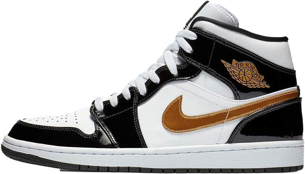Кроссовки Nike Air Jordan 1 Mid SE для мужчин, Black/White/Metallic Gold
Кроссовки Nike Air Jordan 1 Mid SE для мужчин, Black/White/Metallic Gold