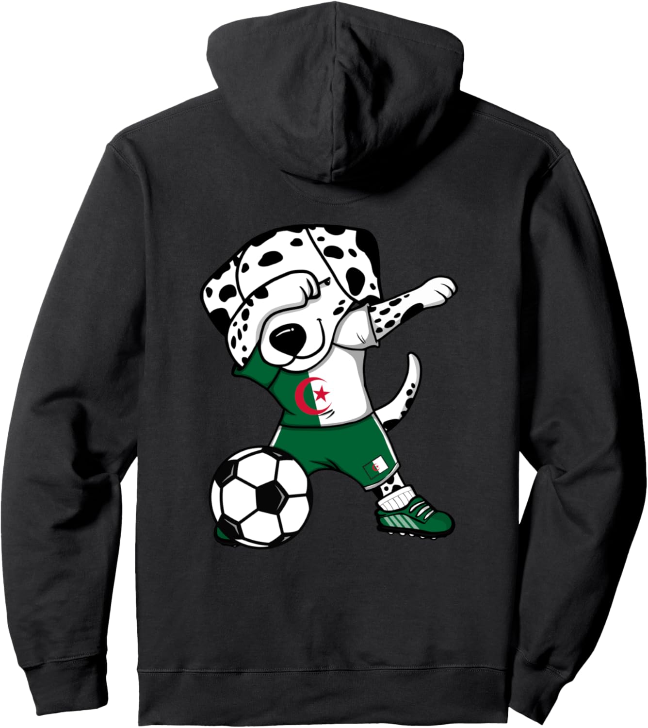Забавная танцующая далматинская собака, толстовка болельщика футбола Алжира, флаг Алжира, танцующий далматинец, худи Teeisle Algeria Football, черный
Забавная танцующая далматинская собака, толстовка болельщика футбола Алжира, флаг Алжира, танцующий далматинец, худи Teeisle Algeria Football, черный