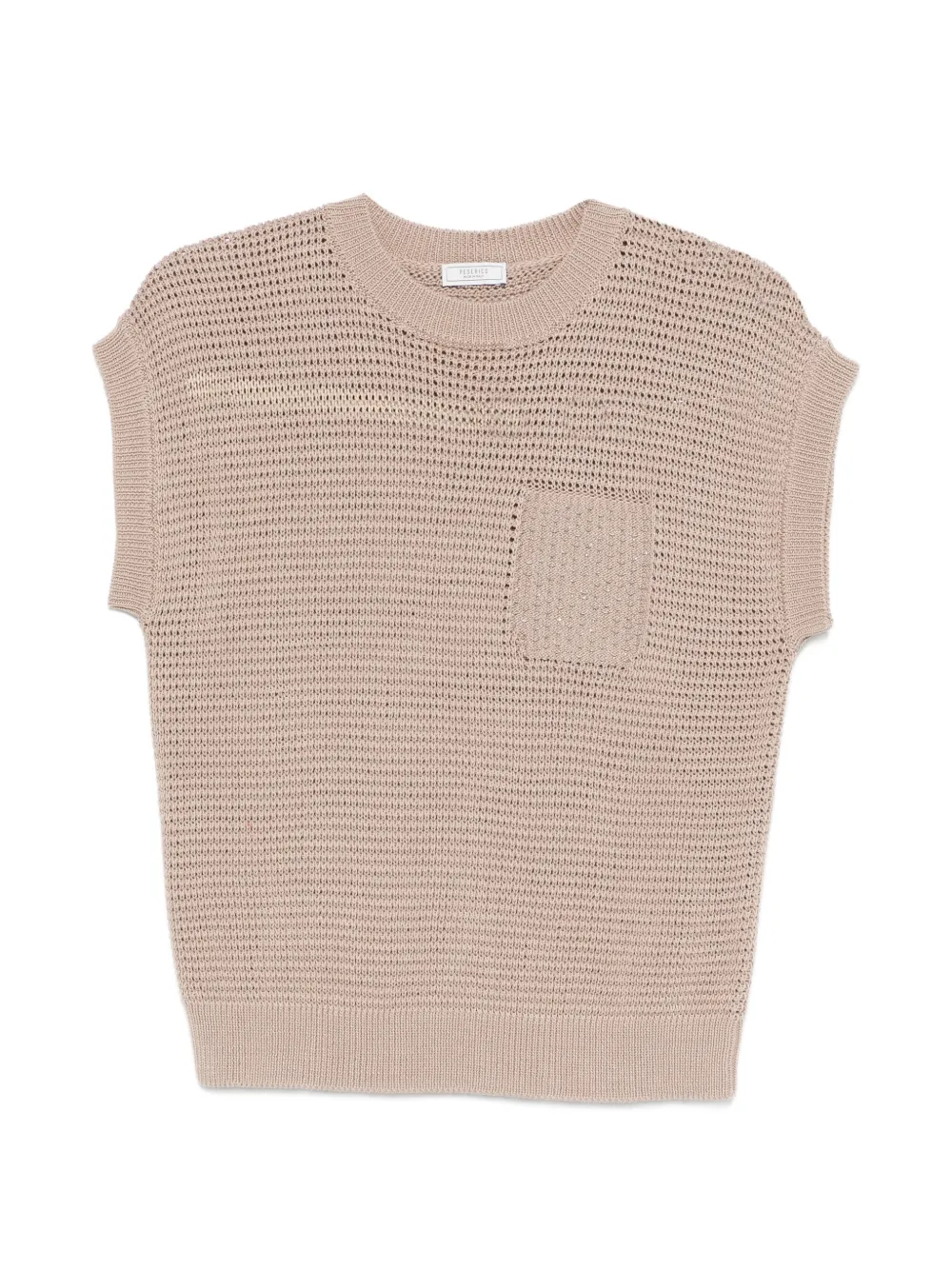 Жилет с накладными карманами Peserico, бежевый
Жилет с накладными карманами Peserico, бежевый