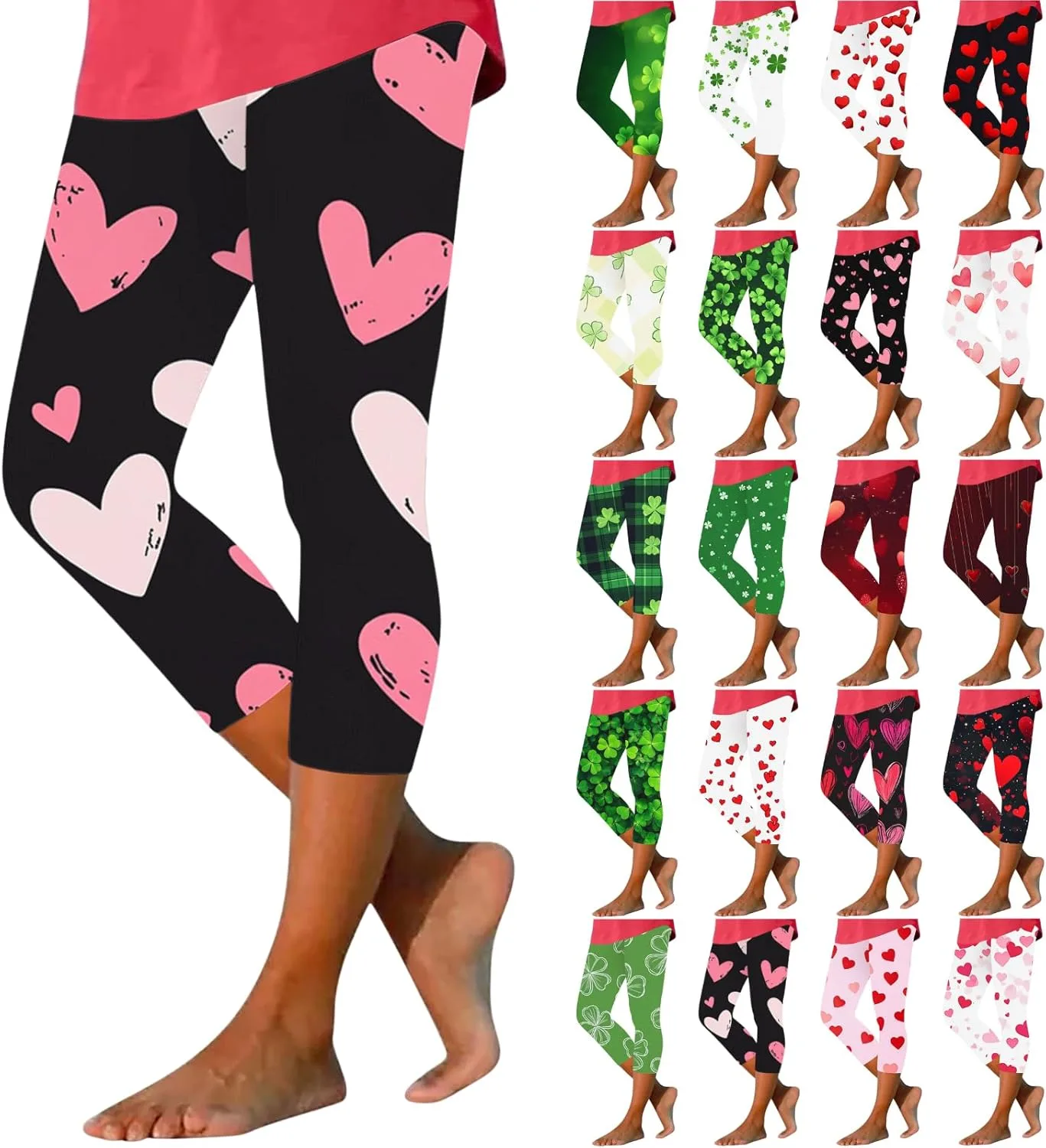 Женские капри с принтом для бега Saint Shamrock Clover GOHRSHA
Женские капри с принтом для бега Saint Shamrock Clover GOHRSHA