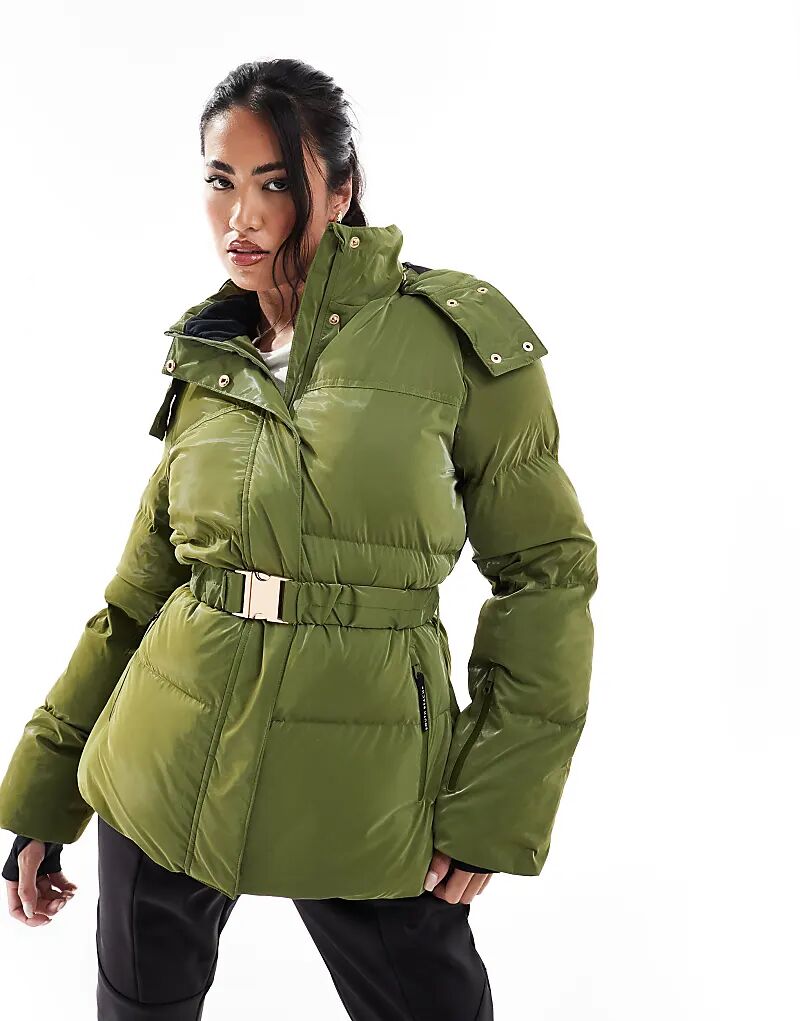 Блестящая лыжная куртка South Beach цвета хаки
Блестящая лыжная куртка South Beach цвета хаки