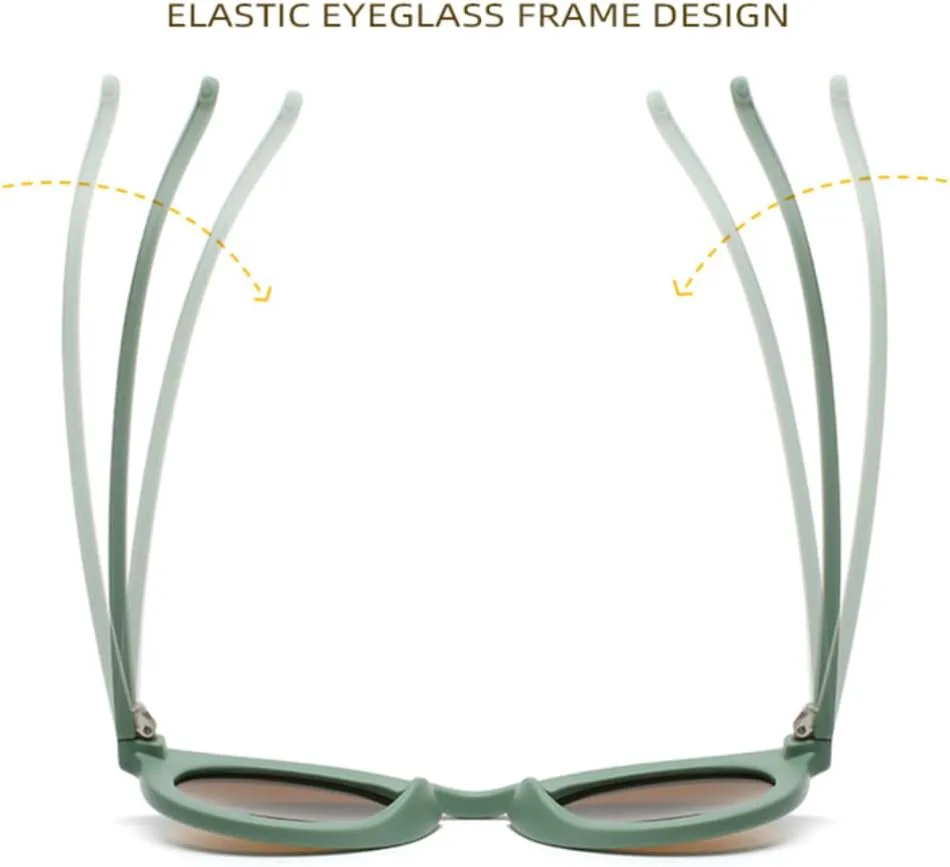 Солнцезащитные очки для мужчин и женщин - защита UV400 - круглая оправа, линзы конфетных цветов, для занятий спортом на открытом воздухе и вождения DSVIGF, Green Tea
Солнцезащитные очки для мужчин и женщин - защита UV400 - круглая оправа, линзы конфетных цветов, для занятий спортом на открытом воздухе и вождения DSVIGF, Green Tea