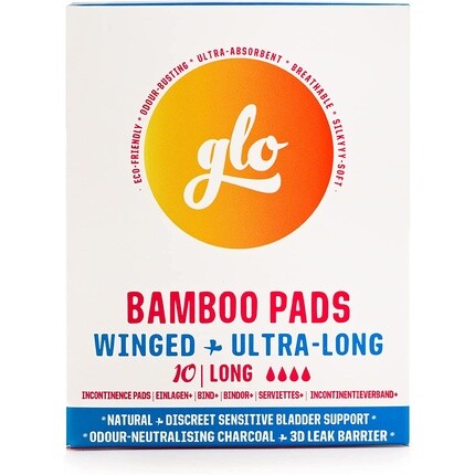 Glo Organic Bamboo Incontinence Женские ультрадлинные биоразлагаемые прокладки для чувствительных мочевых пузырей Flo
Glo Organic Bamboo Incontinence Женские ультрадлинные биоразлагаемые прокладки для чувствительных мочевых пузырей Flo