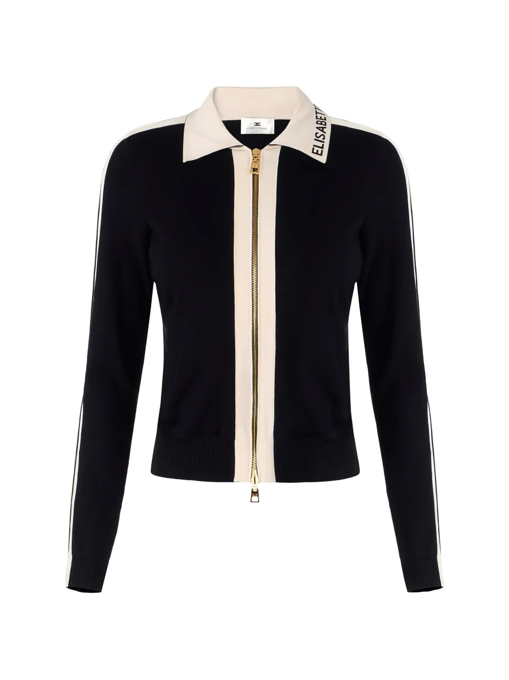 Кардиган с логотипом Elisabetta Franchi, черный
Кардиган с логотипом Elisabetta Franchi, черный
