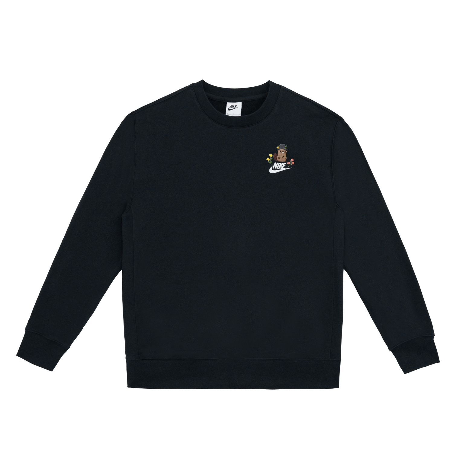 Nike Свитшоты Unisex Black с круглым вырезом, умеренная посадка, Regular
Nike Свитшоты Unisex Black с круглым вырезом, умеренная посадка, Regular