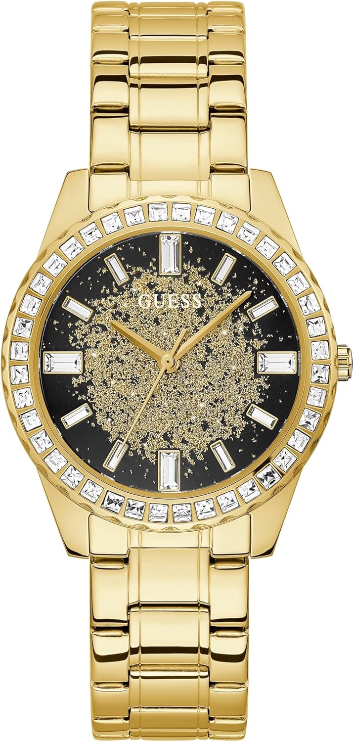 GUESS женские спортивные часы с блестками и кристаллами 38 мм, Gold Tone/Gold Tone/Black
GUESS женские спортивные часы с блестками и кристаллами 38 мм, Gold Tone/Gold Tone/Black