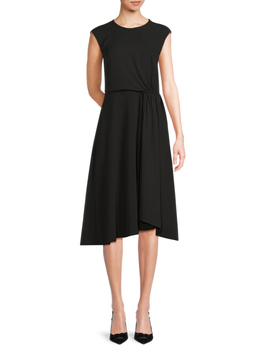 Платье с рукавами-крылышками и сборками DKNY, черный
Платье с рукавами-крылышками и сборками DKNY, черный