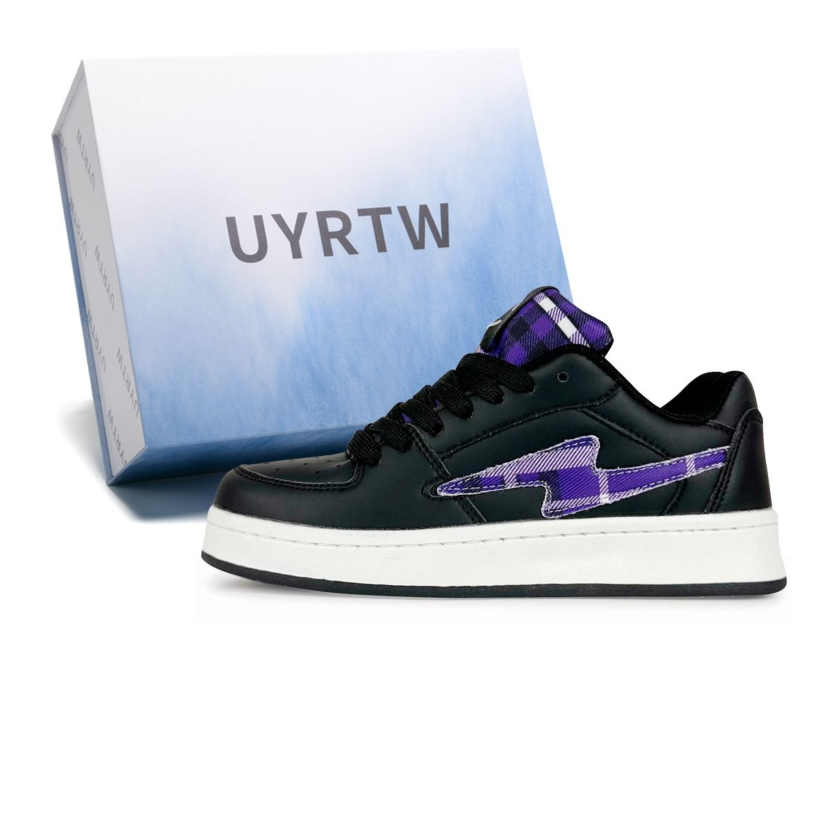 UYRTW Кроссовки для скейтборда унисекс с амортизацией, легкие, увеличивающие рост, низкие, черно-фиолетовая клетка, цвет Black and Purple Check
UYRTW Кроссовки для скейтборда унисекс с амортизацией, легкие, увеличивающие рост, низкие, черно-фиолетовая клетка, цвет Black and Purple Check