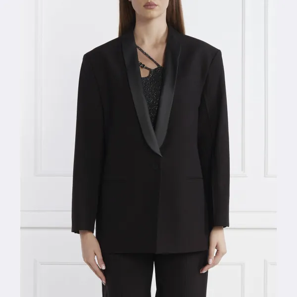 Элегантная куртка-амусар оверсайз Hugo, черный
Элегантная куртка-амусар оверсайз Hugo, черный