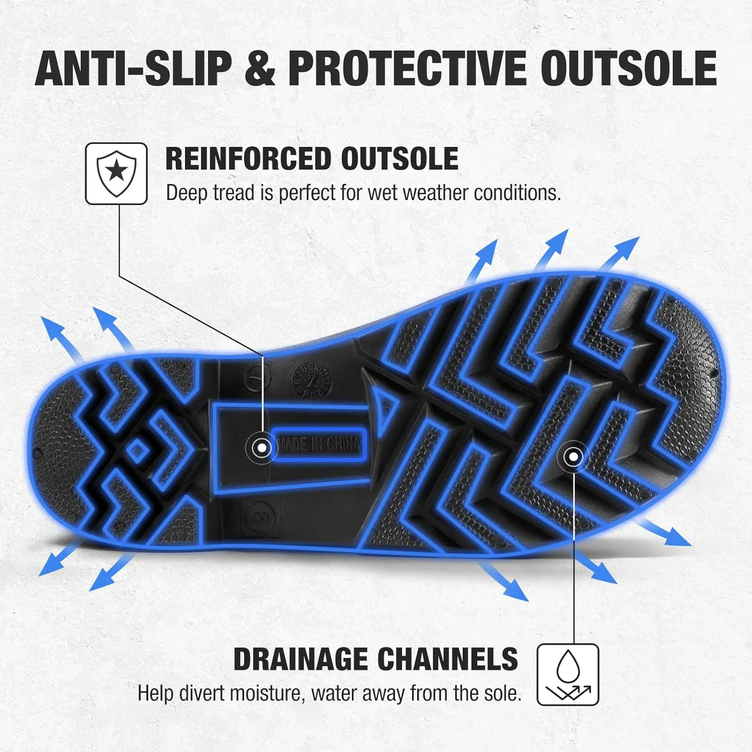 Мужские резиновые сапоги NINGO с стальным носком, водонепроницаемые резиновые сапоги, бесшовные ПВХ сапоги, стойкие к проколам и скольжению, наружные сапоги для рыбалки и работы в саду, для сельского и промышленного труда, синий
Мужские резиновые сапоги NINGO с стальным носком, водонепроницаемые резиновые сапоги, бесшовные ПВХ сапоги, стойкие к проколам и скольжению, наружные сапоги для рыбалки и работы в саду, для сельского и промышленного труда, синий