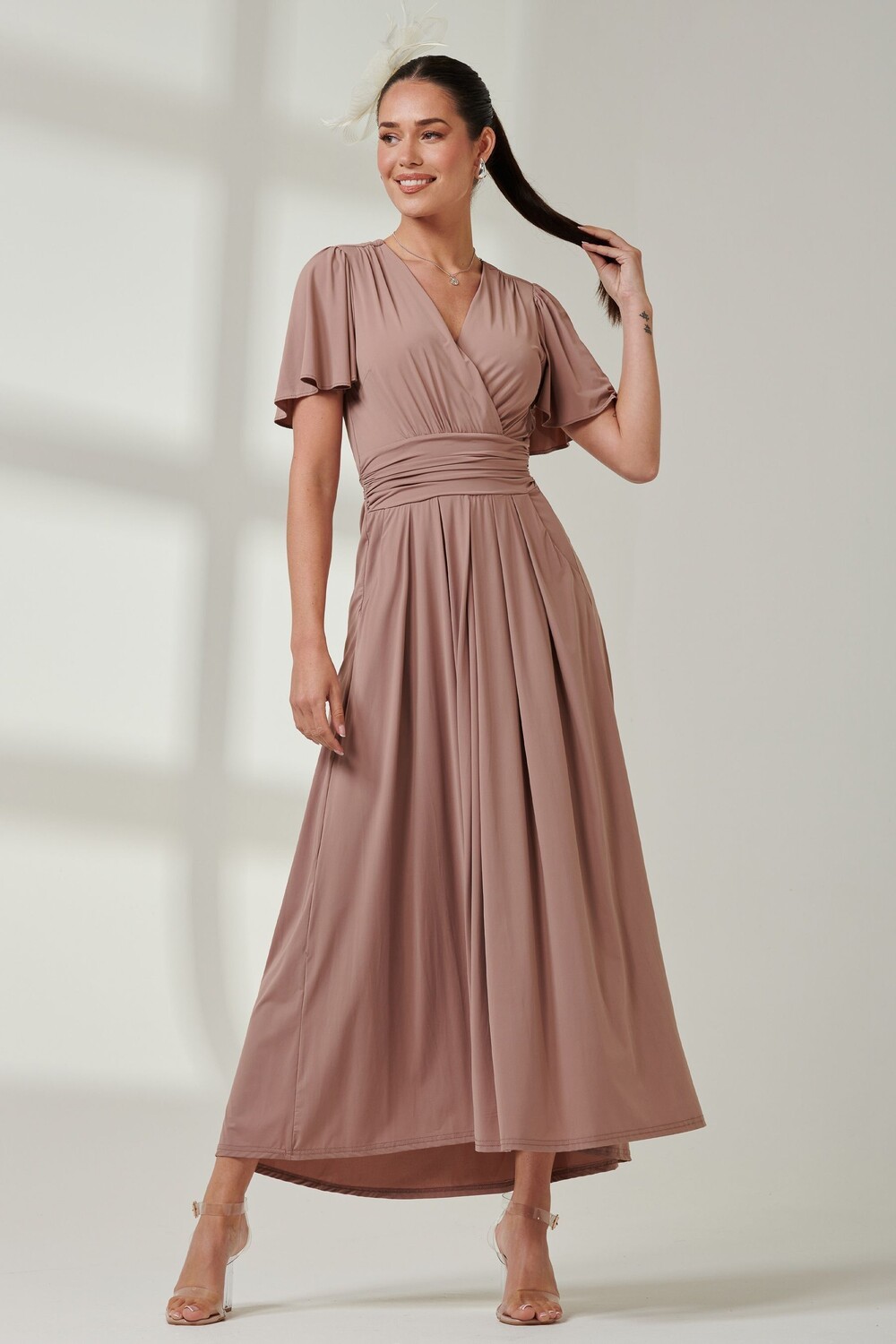 Платье макси из супергладкого джерси с рукавами ангела Jolie Moi, розовый
Платье макси из супергладкого джерси с рукавами ангела Jolie Moi, розовый