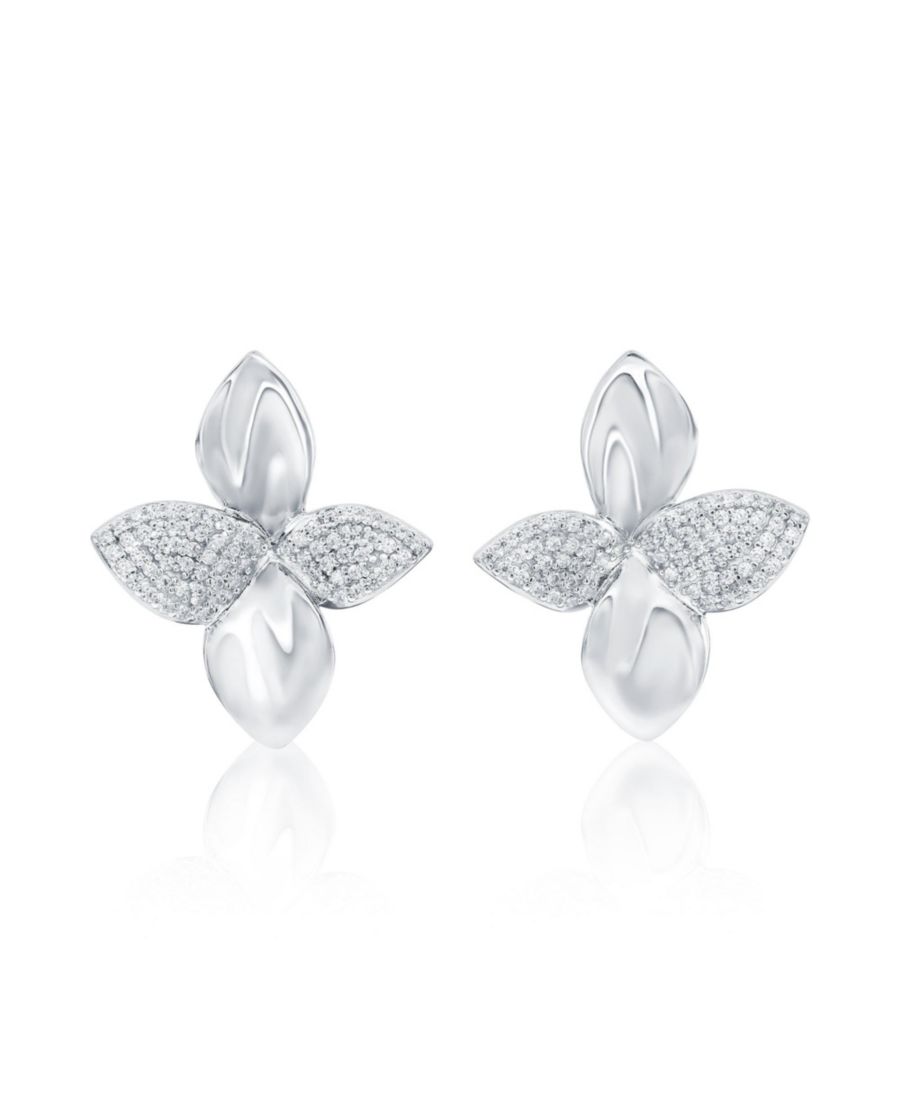 Серьги-подвески Suzy Levian из стерлингового серебра с кубическим цирконием, абстрактные в виде цветка, 26 мм Suzy Levian New York, Silver
Серьги-подвески Suzy Levian из стерлингового серебра с кубическим цирконием, абстрактные в виде цветка, 26 мм Suzy Levian New York, Silver