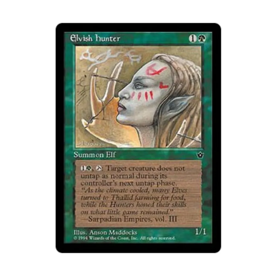 CCG Эльфийский Охотник - Вер. 1 (С3), MTG - Fallen Empires
CCG Эльфийский Охотник - Вер. 1 (С3), MTG - Fallen Empires