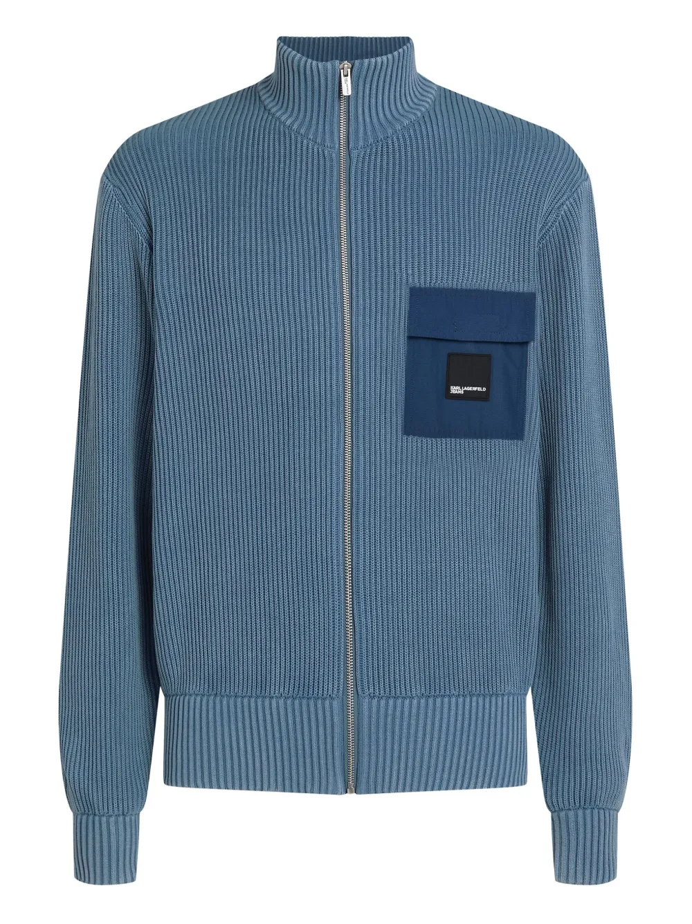 Кардиган на молнии Karl Lagerfeld Jeans, синий 
Кардиган на молнии Karl Lagerfeld Jeans, синий