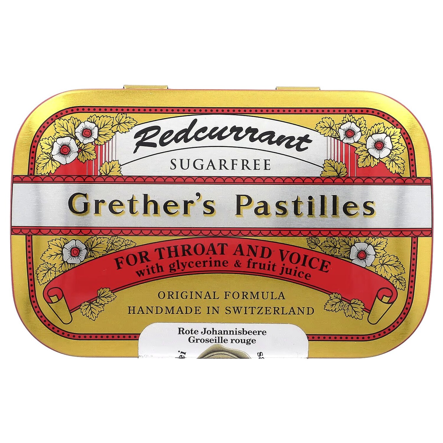 Пастилки Grether's, для горла и голоса, без сахара, красная смородина, 24 пастилки, 2 1/8 унции (60 г) Grether'S Pastilles
Пастилки Grether's, для горла и голоса, без сахара, красная смородина, 24 пастилки, 2 1/8 унции (60 г) Grether'S Pastilles