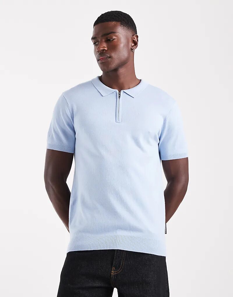 Рубашка поло с короткими рукавами и застежкой-молнией 1/2 от French Connection синего цвета
Рубашка поло с короткими рукавами и застежкой-молнией 1/2 от French Connection синего цвета