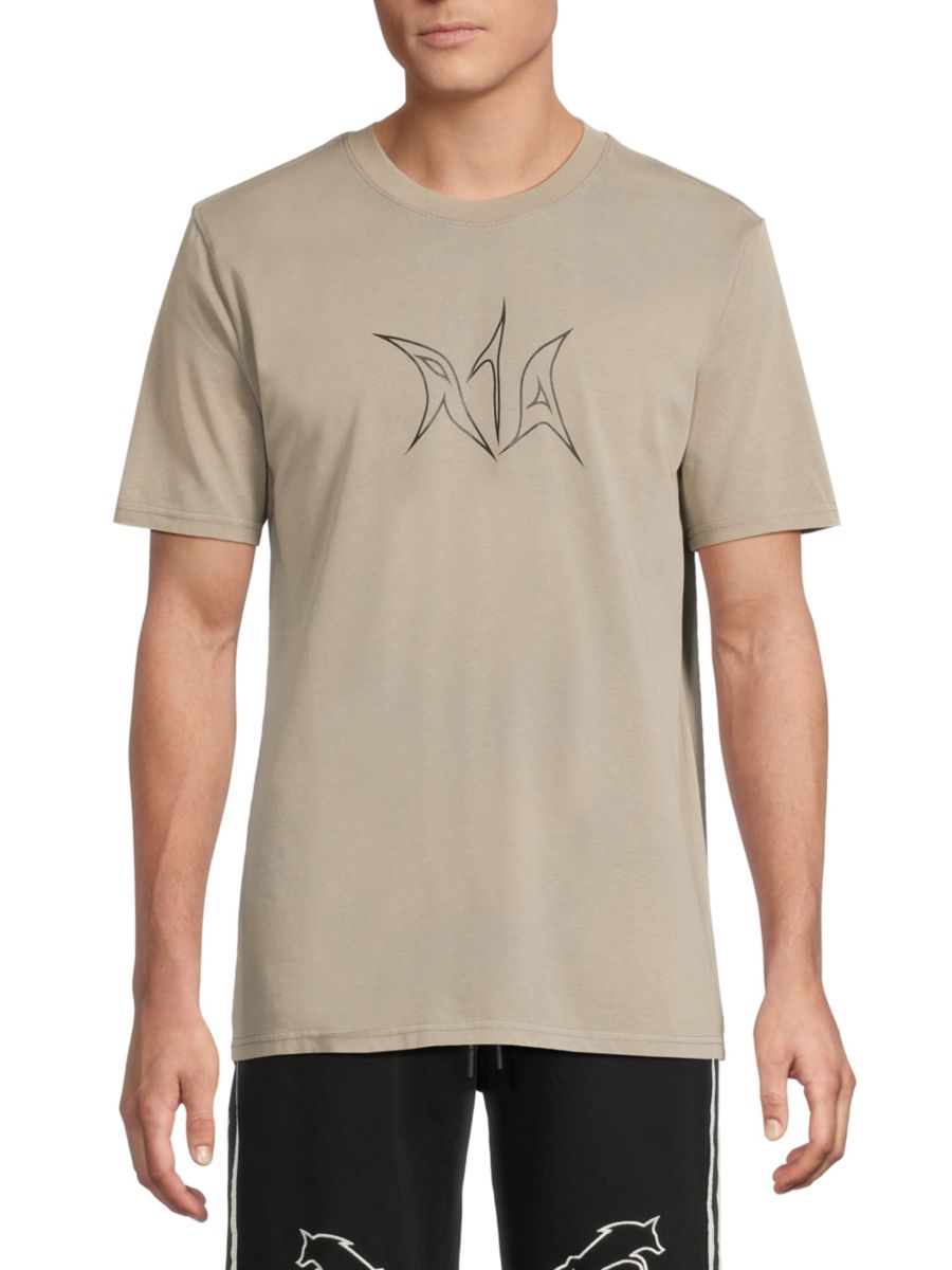 Футболка с принтом из хлопка RTA, песочный
Футболка с принтом из хлопка RTA, песочный