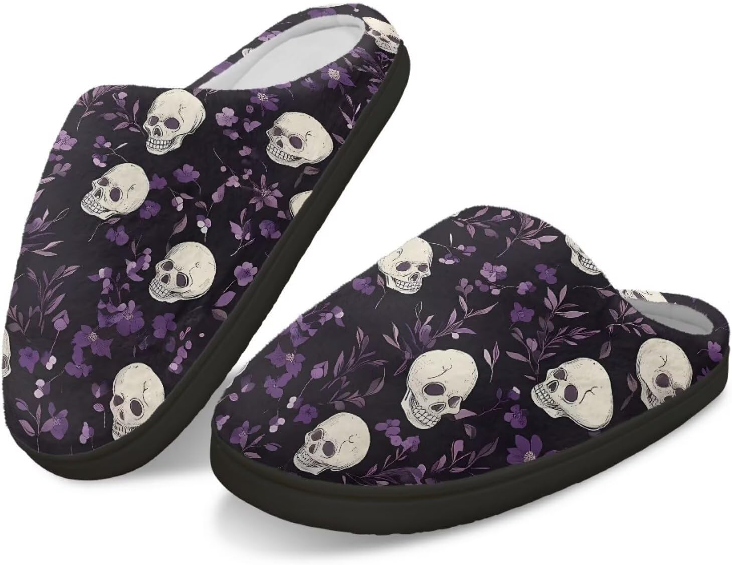 Мужские зимние мягкие плюшевые тапочки Qoiuvncy, противоскользящие, пушистые, с рисунком черепа, уютные, теплые хлопковые обувь, размер US 2-12, Skull and Flower
Мужские зимние мягкие плюшевые тапочки Qoiuvncy, противоскользящие, пушистые, с рисунком черепа, уютные, теплые хлопковые обувь, размер US 2-12, Skull and Flower