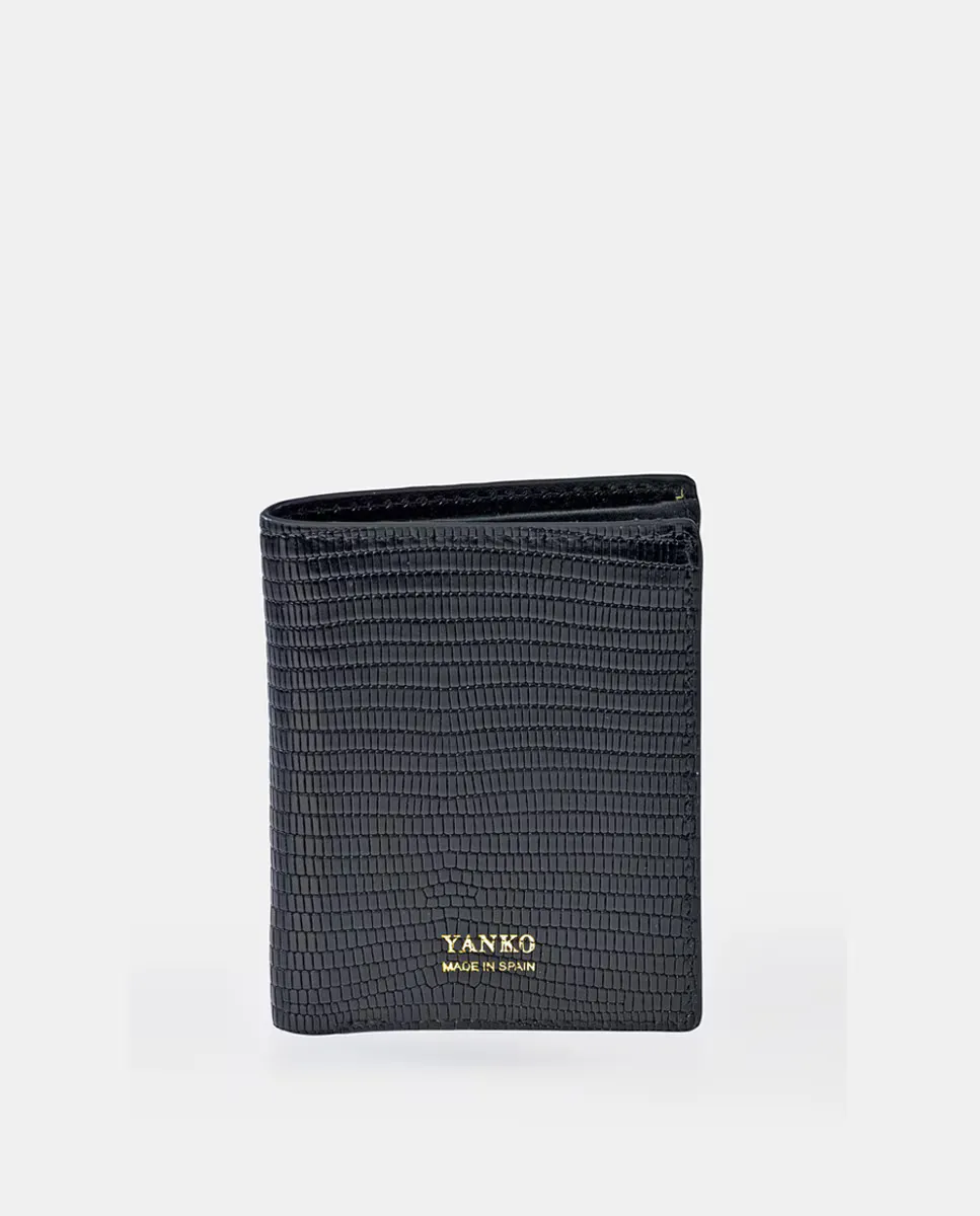 Мужской кошелек из тисненой кожи Yanko, черный
Мужской кошелек из тисненой кожи Yanko, черный