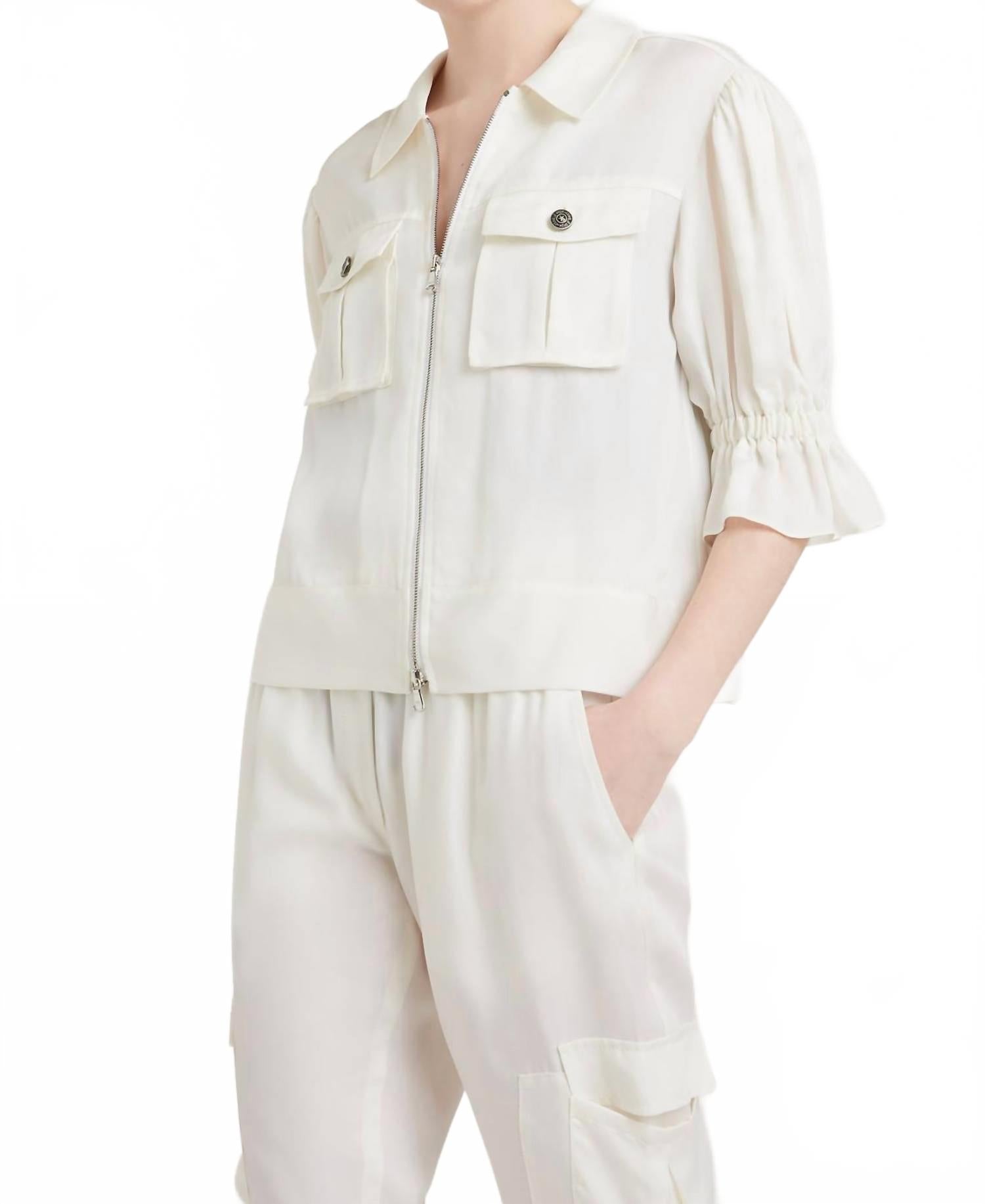 Cinq a sept Жакет Holly с присборенными рукавами, цвет слоновой кости
Cinq a sept Жакет Holly с присборенными рукавами, цвет слоновой кости