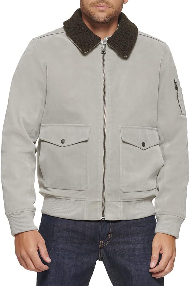 Мужская куртка-бомбер Levi's из искусственной замши, Tundra Faux Suede / Sherpa Collar
Мужская куртка-бомбер Levi's из искусственной замши, Tundra Faux Suede / Sherpa Collar