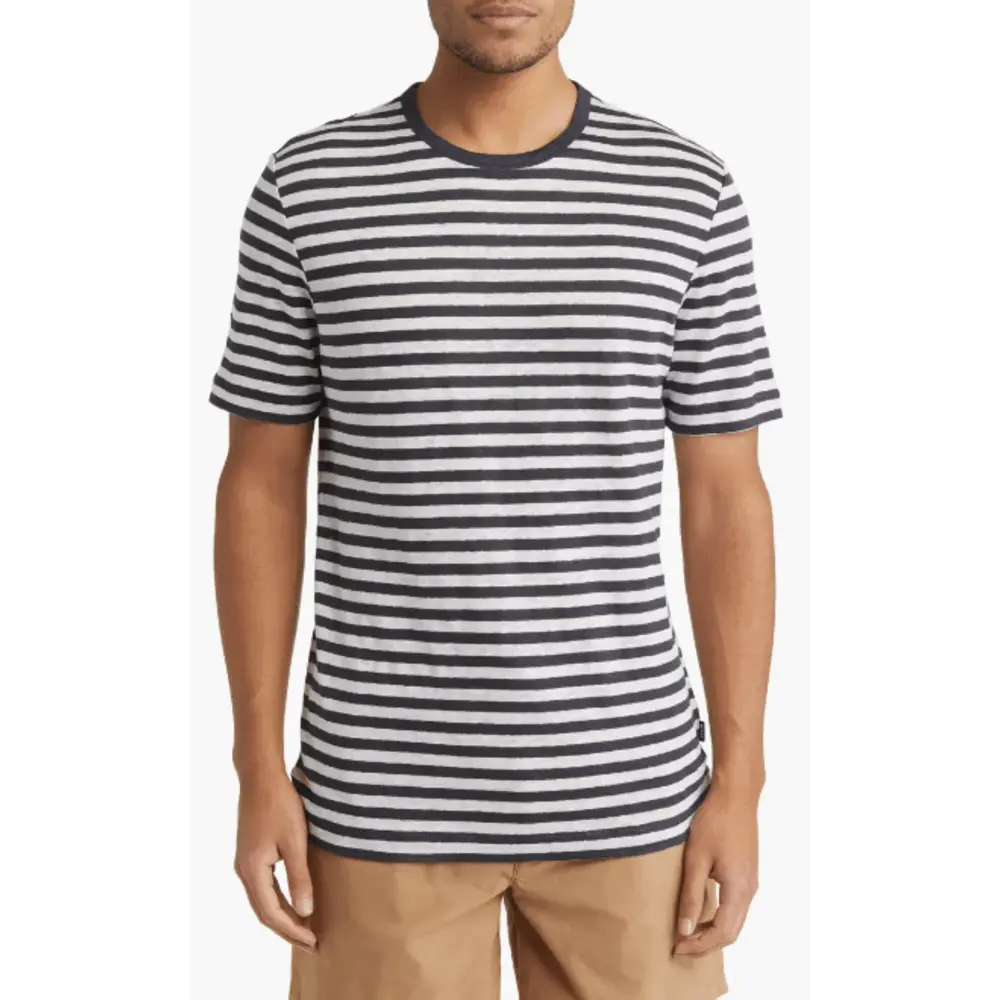 Мужская льняная футболка Hugo Boss Tiburt 457 с короткими рукавами, темно-синий/белый
Мужская льняная футболка Hugo Boss Tiburt 457 с короткими рукавами, темно-синий/белый