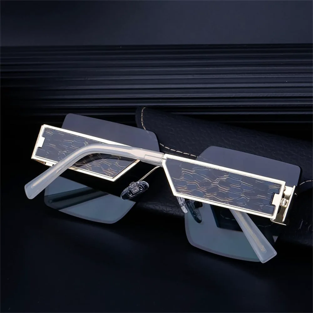 Мужские солнцезащитные очки в стиле ретро-панк с градиентной оправой, безрамочные, для вождения на открытом воздухе, защита от УФ-излучения UV400 HDUBFY, 3
Мужские солнцезащитные очки в стиле ретро-панк с градиентной оправой, безрамочные, для вождения на открытом воздухе, защита от УФ-излучения UV400 HDUBFY, 3