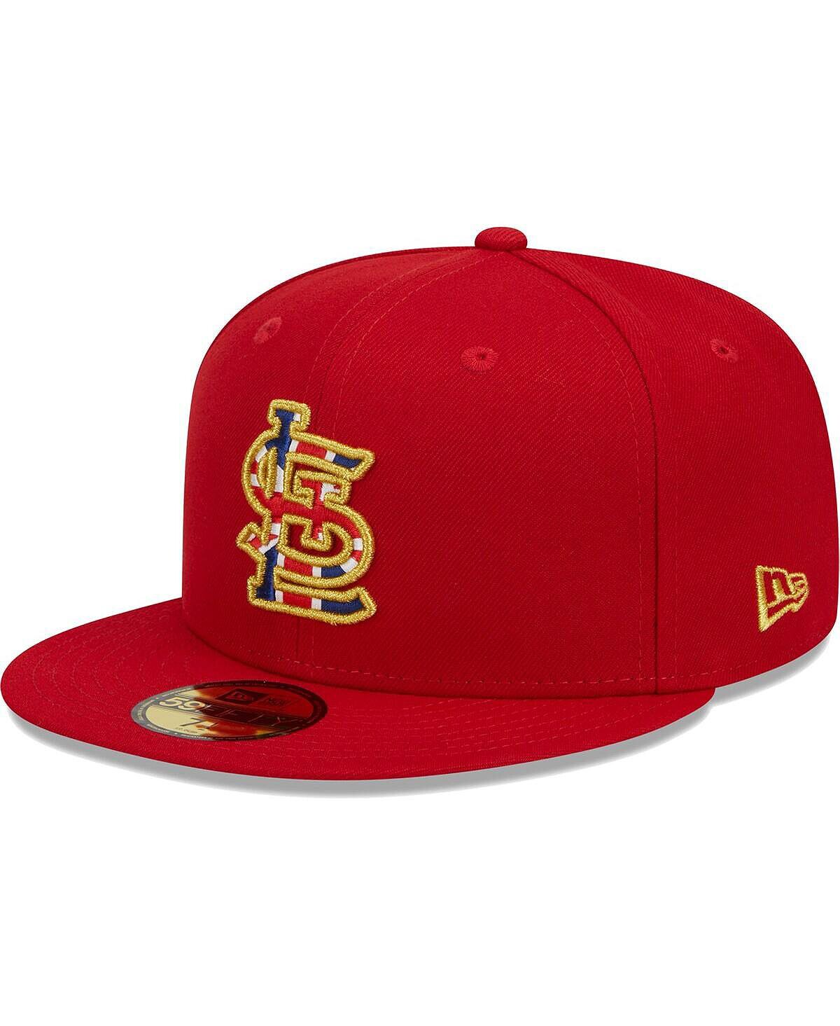 Мужская красная приталенная шляпа с флагом St. Louis Cardinals 2023 MLB World Tour: London Series 59FIFTY New Era
Мужская красная приталенная шляпа с флагом St. Louis Cardinals 2023 MLB World Tour: London Series 59FIFTY New Era
