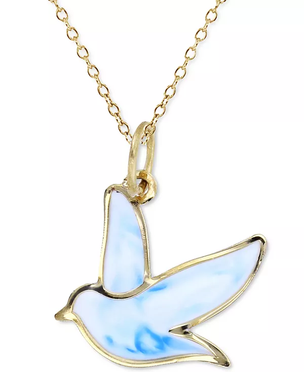 Ожерелье с подвеской в виде эмалевого голубя длиной 18 дюймов из 14-каратного золота Macy'S, gold
Ожерелье с подвеской в виде эмалевого голубя длиной 18 дюймов из 14-каратного золота Macy'S, gold