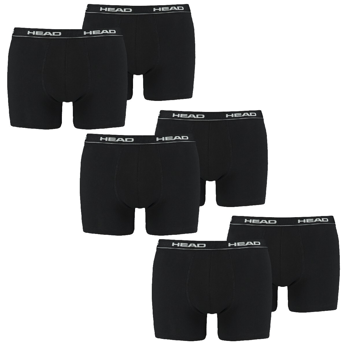 Боксеры HEAD Boxershorts 6 шт, цвет 200 - black 
Боксеры HEAD Boxershorts 6 шт, цвет 200 - black